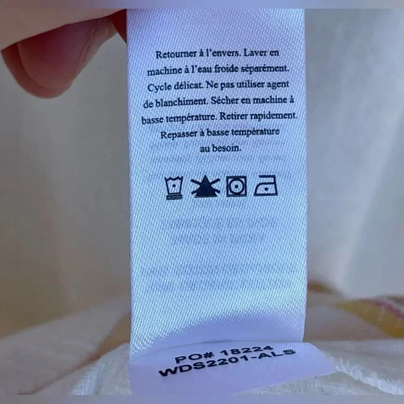 Faherty Hailee Organic Cotton Jacquard Minidress Size small - Picture 9 of 12